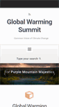 Mobile Screenshot of globalwarmingsummit.com